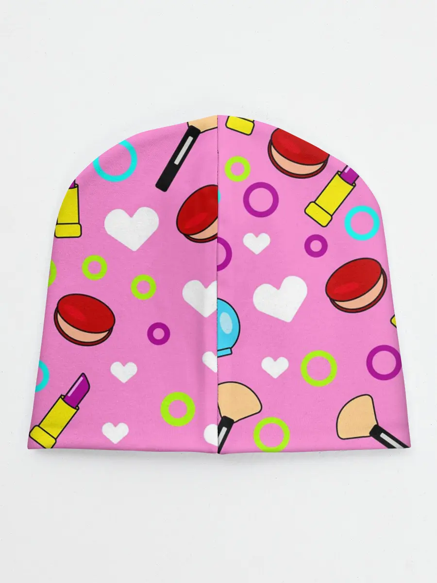 Детская шапка / кролик и косметика