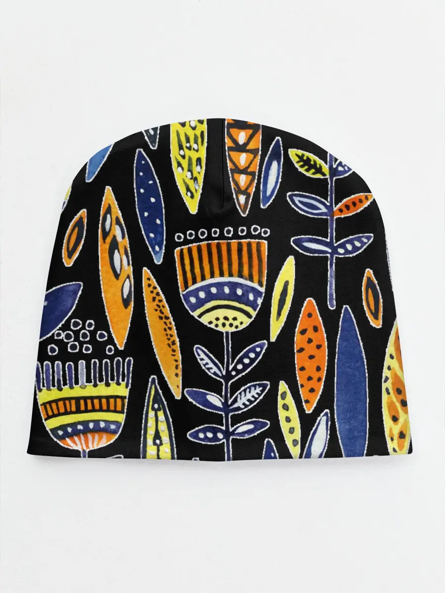 Детская шапка / цветы фараона