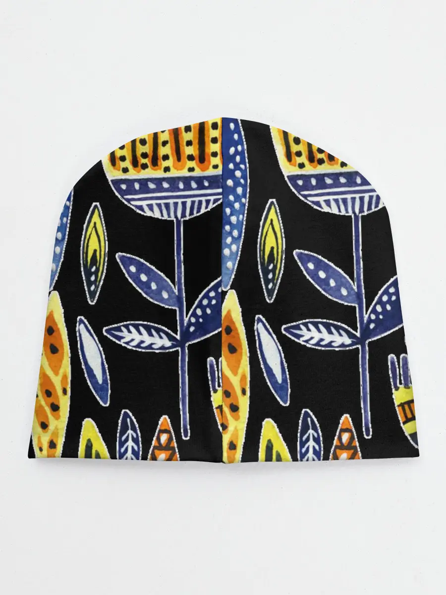 Детская шапка / цветы фараона