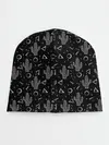Детская шапка / Черно белые кактусы