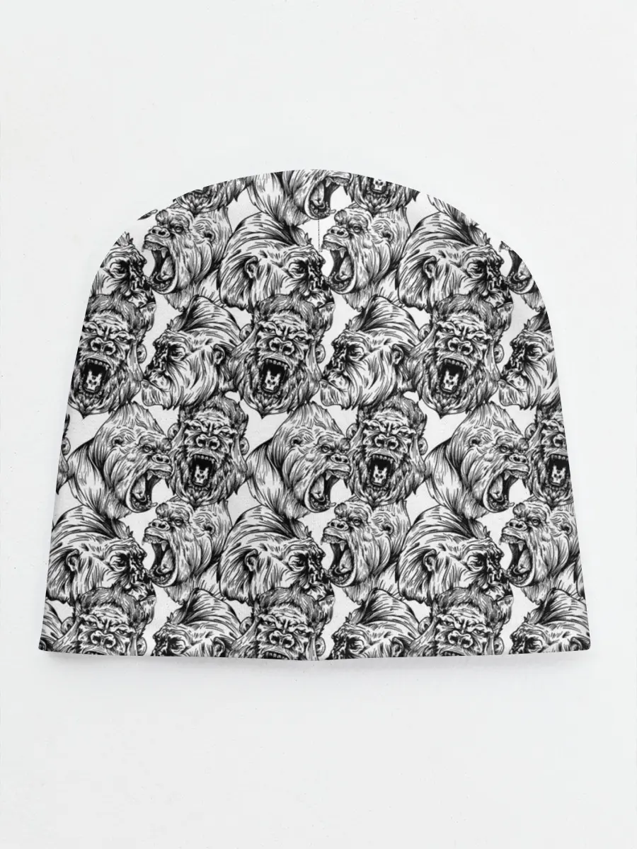 Детская шапка / Злые Гориллы - Паттерн
