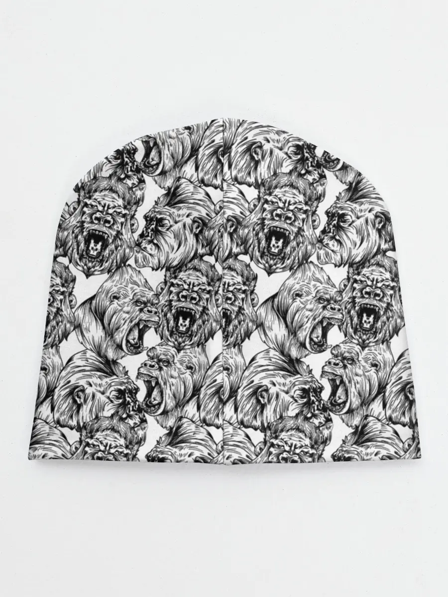 Детская шапка / Злые Гориллы - Паттерн