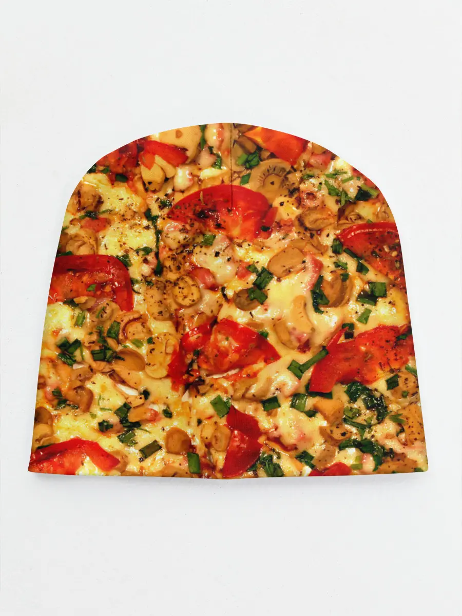 Детская шапка / Пицца с грибами