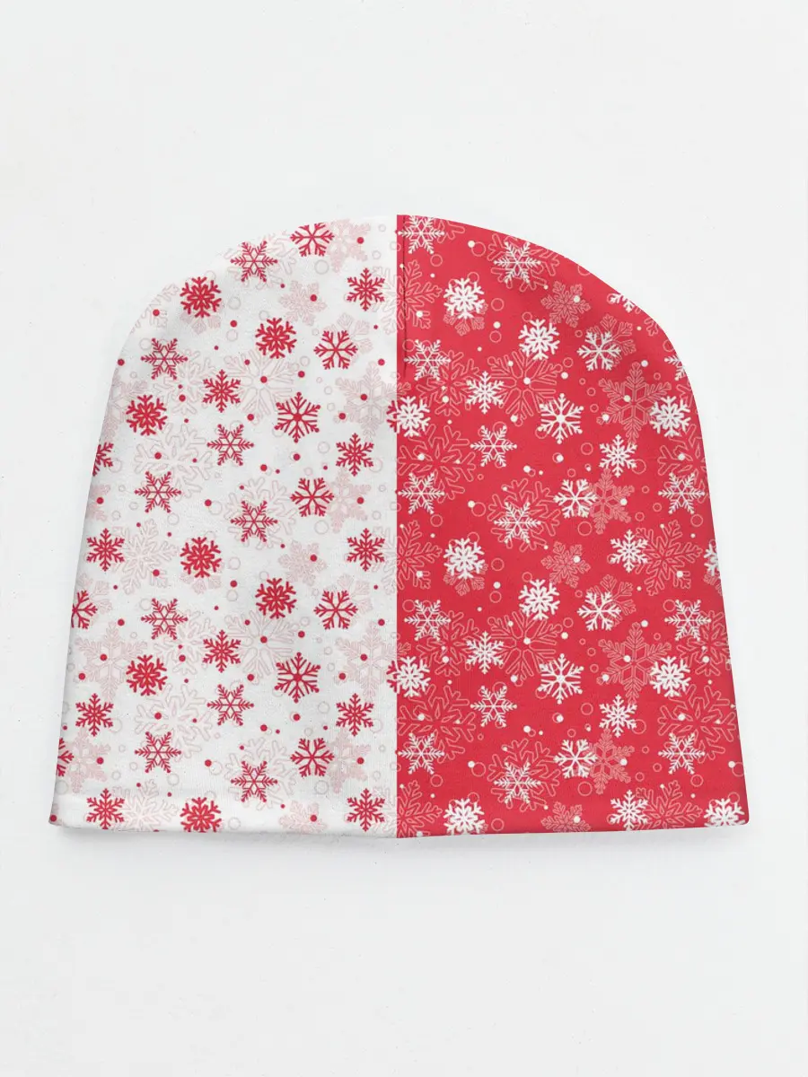 Детская шапка / Снежинки - новогодние узоры