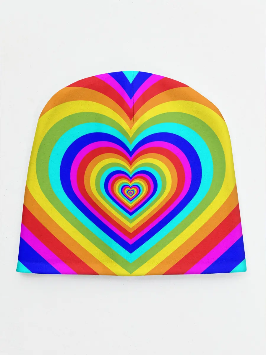 Детская шапка / Цветные сердца | Colored hearts