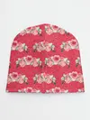 Детская шапка / Красные розы паттерн