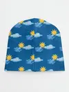 Детская шапка / Облака и солнце
