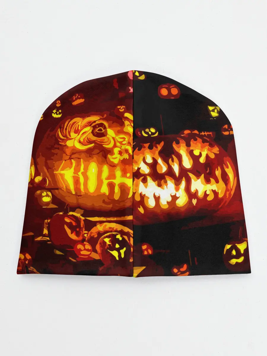 Детская шапка / Тыквы на Хэллоуин