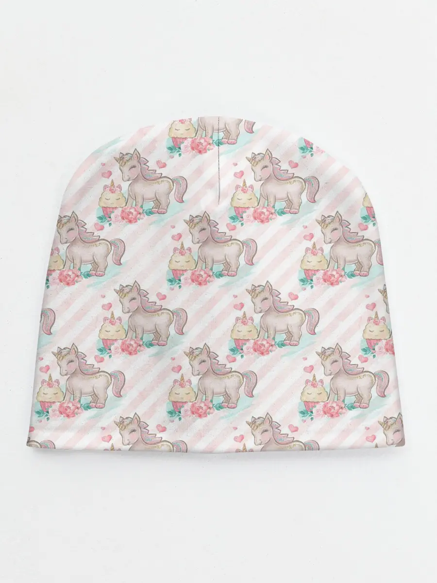 Детская шапка / Единороги паттер