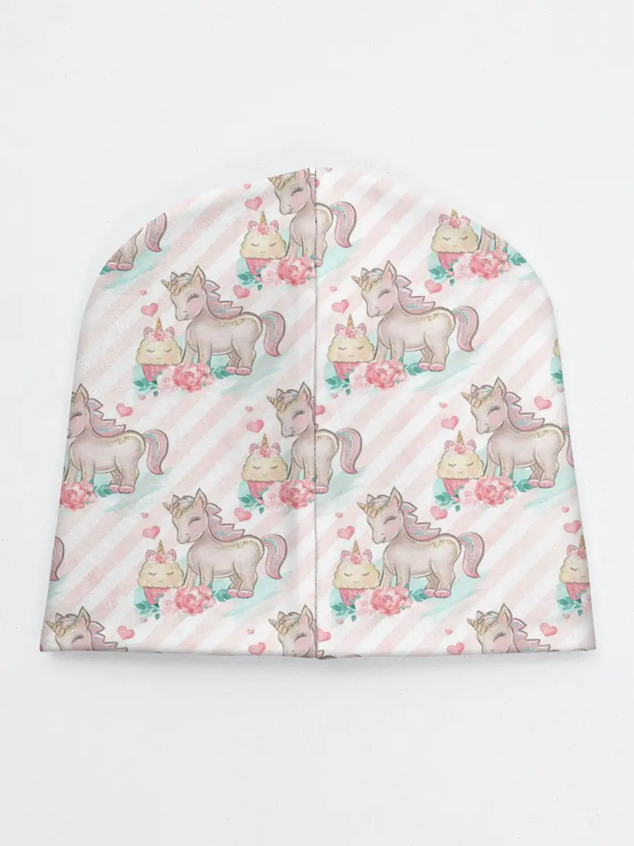 Детская шапка / Единороги паттер