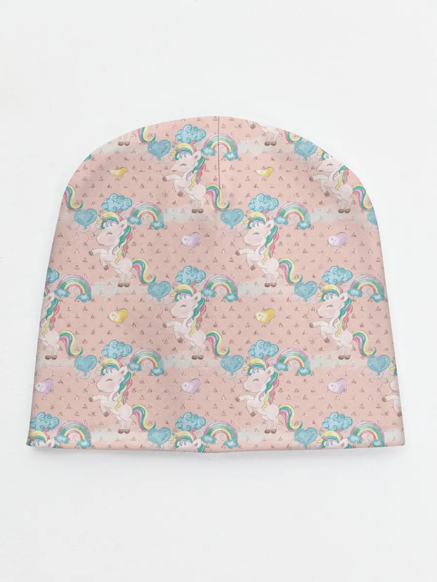 Детская шапка / Единороги из паттерна