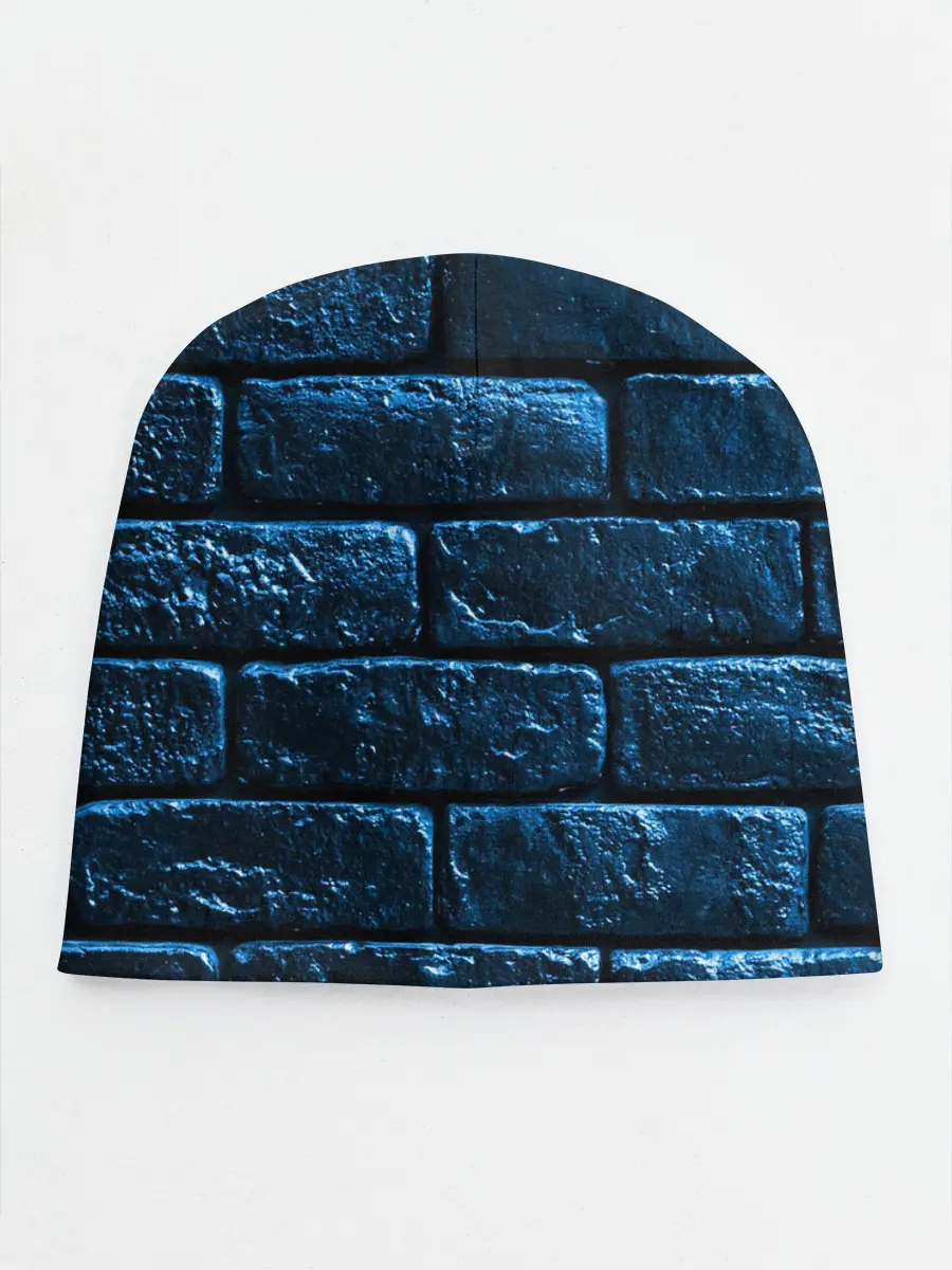 Детская шапка / Неоновая, кирпичная стена