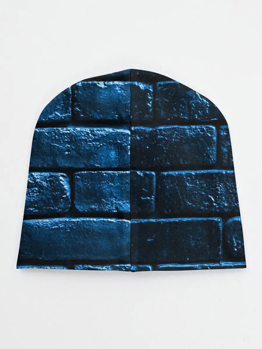 Детская шапка / Неоновая, кирпичная стена