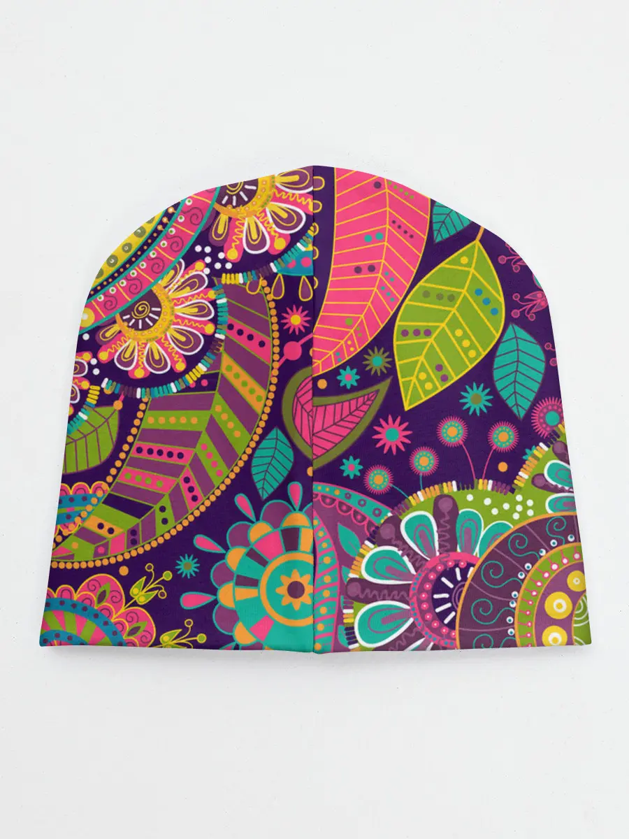 Детская шапка / Яркий красочный узор