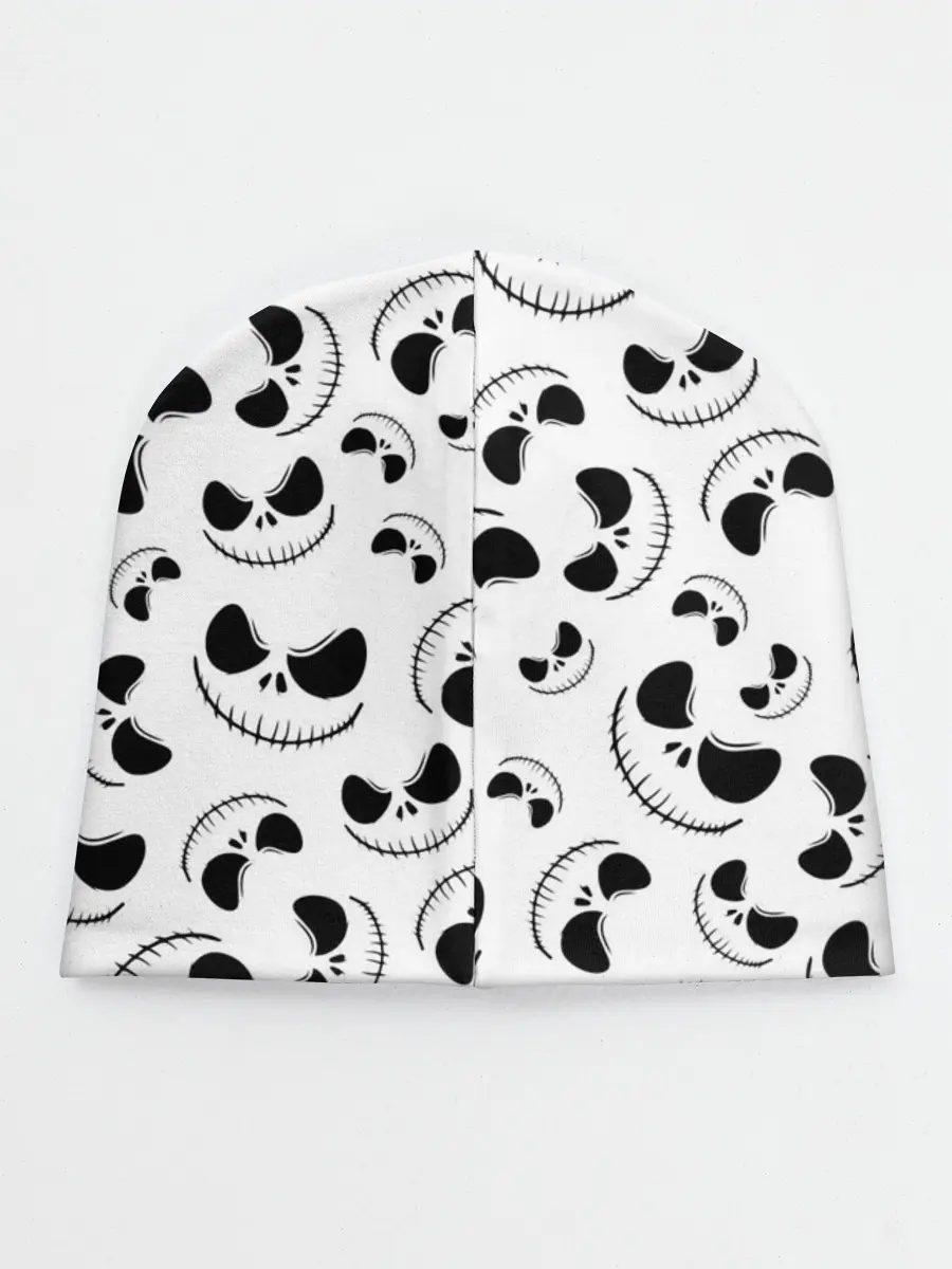 Детская шапка / Джек Скеллингтон паттерн лицо