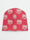 Детская шапка / Красные цветы розы