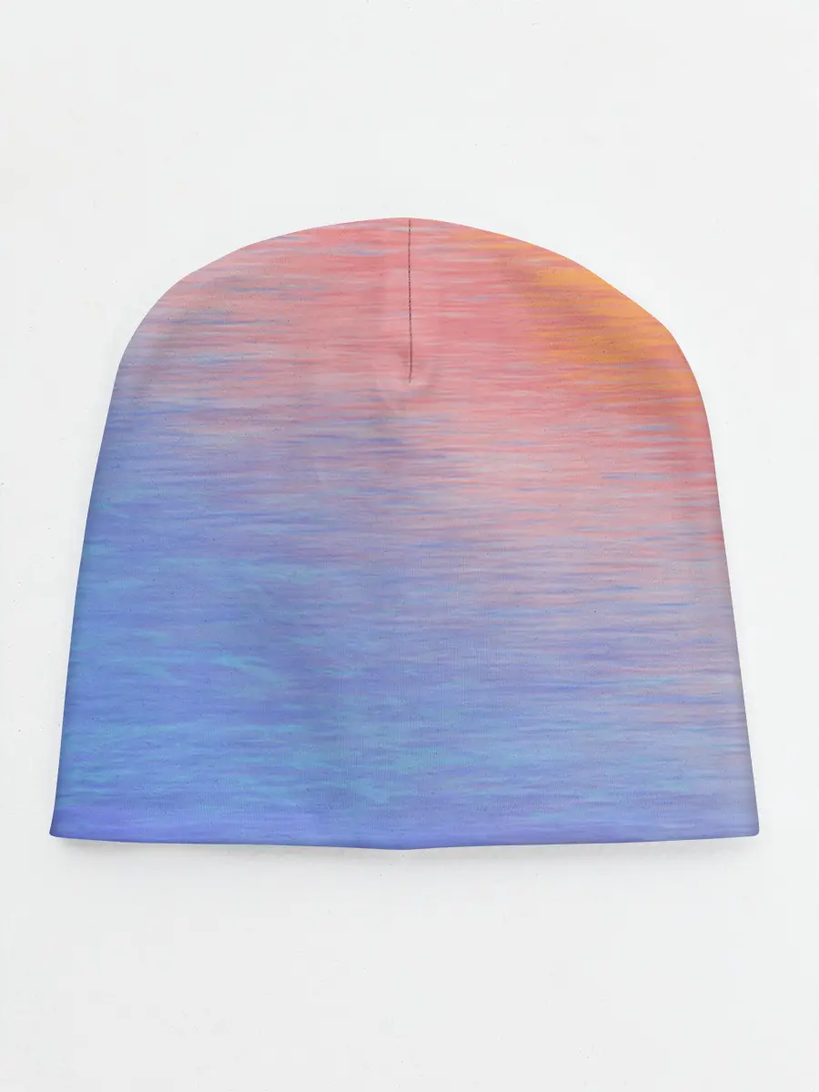 Детская шапка / Закат в море