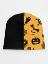Детская шапка / ЧЕРНО-ОРАНЖЕВЫЙ ХЭЛЛОУИН