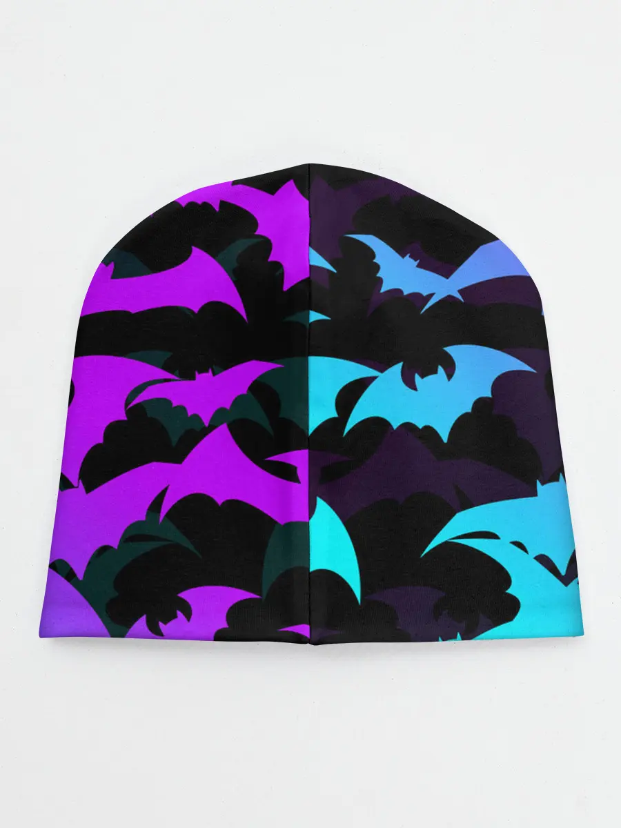 Детская шапка / ЛЕТУЧИЕ МЫШИ ХЕЛЛОУИН НЕОН / HALLOWEEN NEON