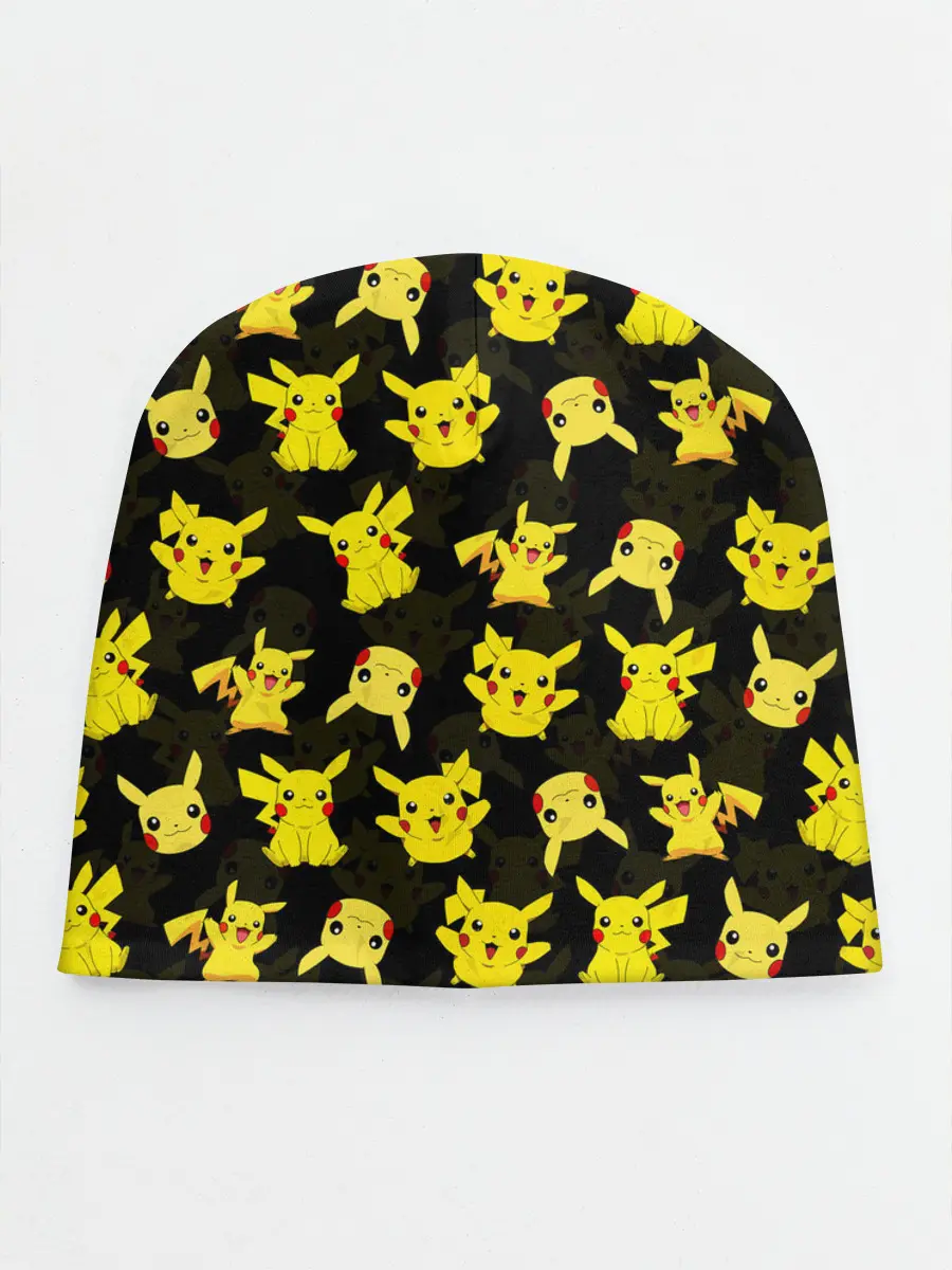 Детская шапка / ПИКАЧУ ПАТТЕРН / PIKA PIKACHU /
