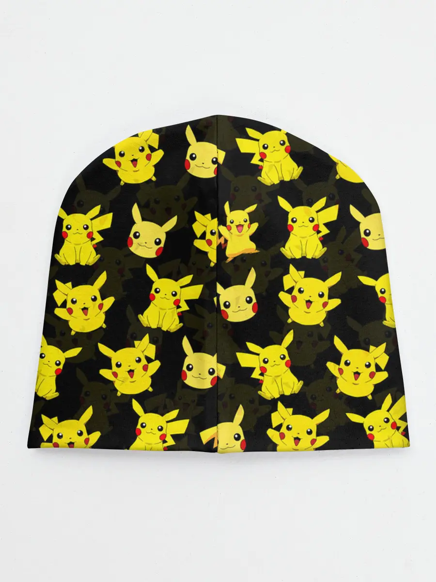 Детская шапка / ПИКАЧУ ПАТТЕРН / PIKA PIKACHU /
