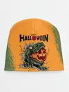 Детская шапка / Т-Рекс с тыквой в пасте | Хэллоуин