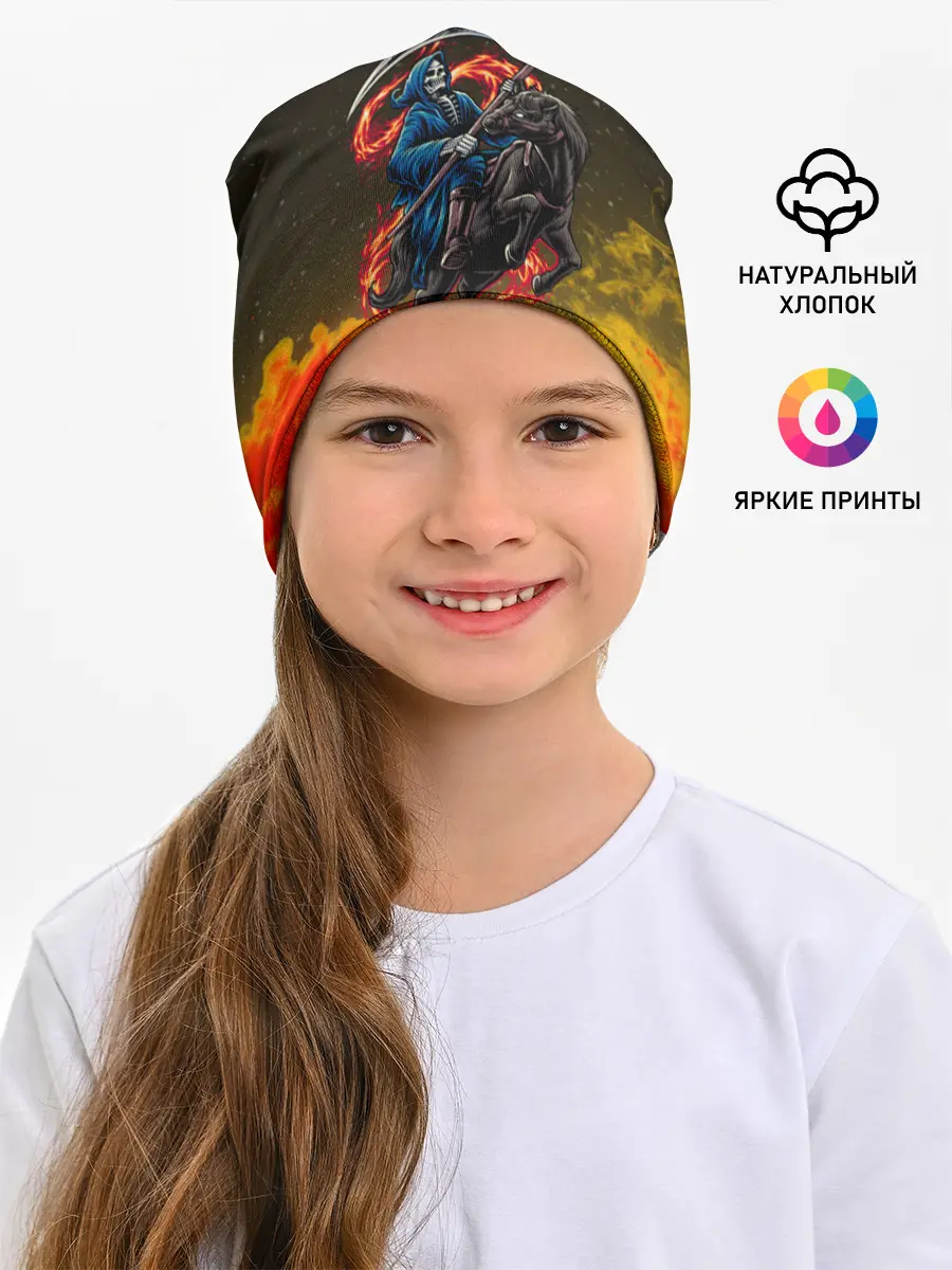 Детская шапка / Children of Bodom | Skeleton on a horse