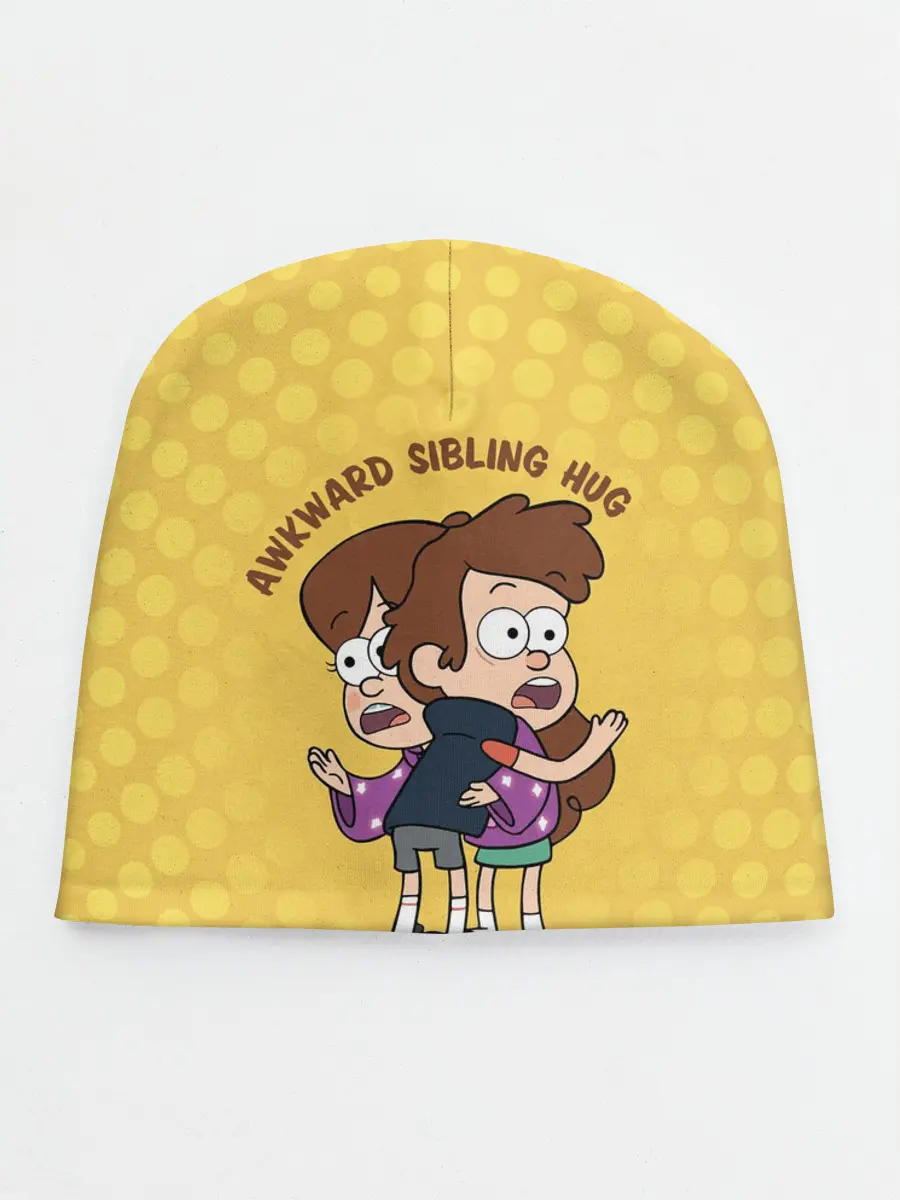 Детская шапка / Awkward sibling hug