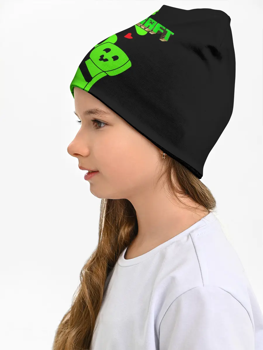 Детская шапка / Любовь Эндермена и Крипера Майнкрафт