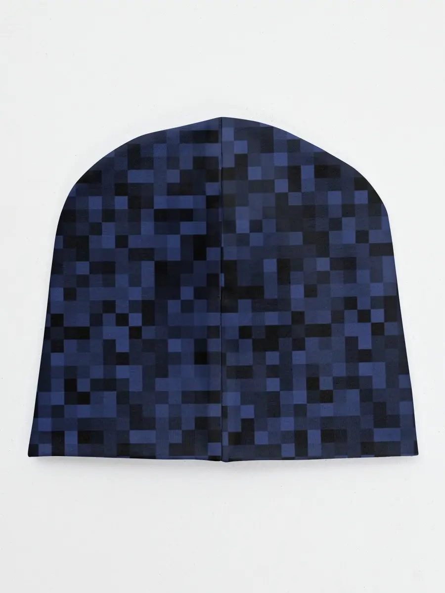 Детская шапка / Темная пиксельная абстракция