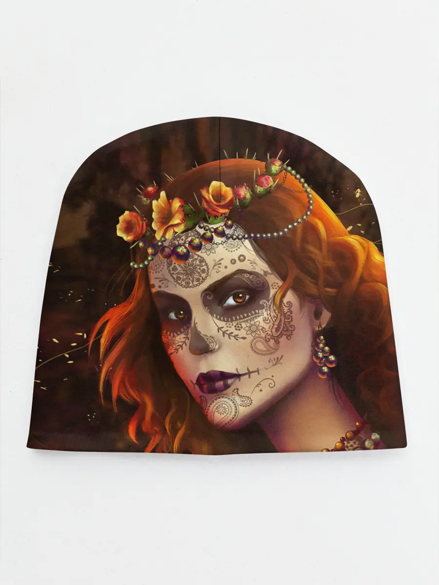 Детская шапка / Рыжая Ведьма с розами