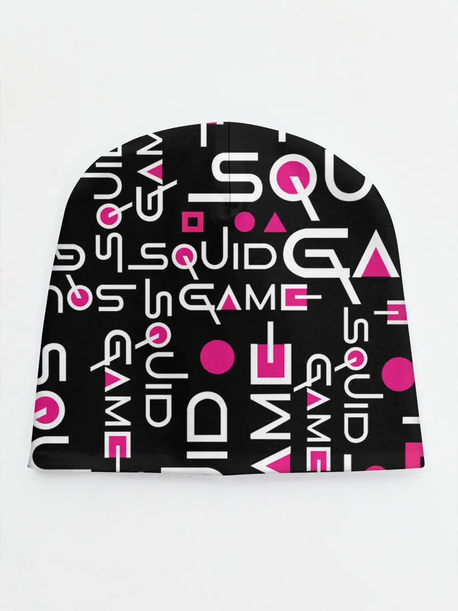 Детская шапка / SQUID GAME ЛОГО PINK