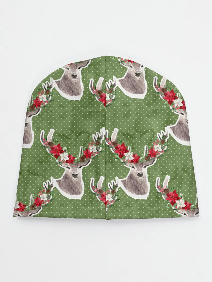 Детская шапка / Новогодние олени 2022