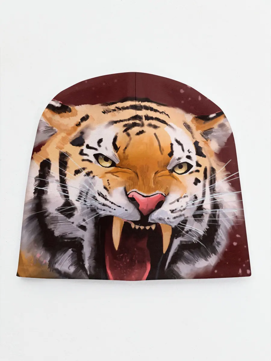 Детская шапка / Тигр красавчик сердится