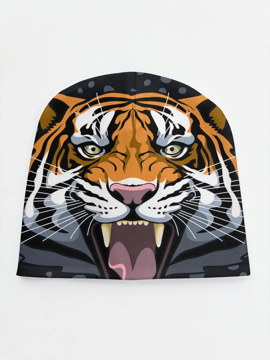 Детская шапка / Амурский тигр в ночи