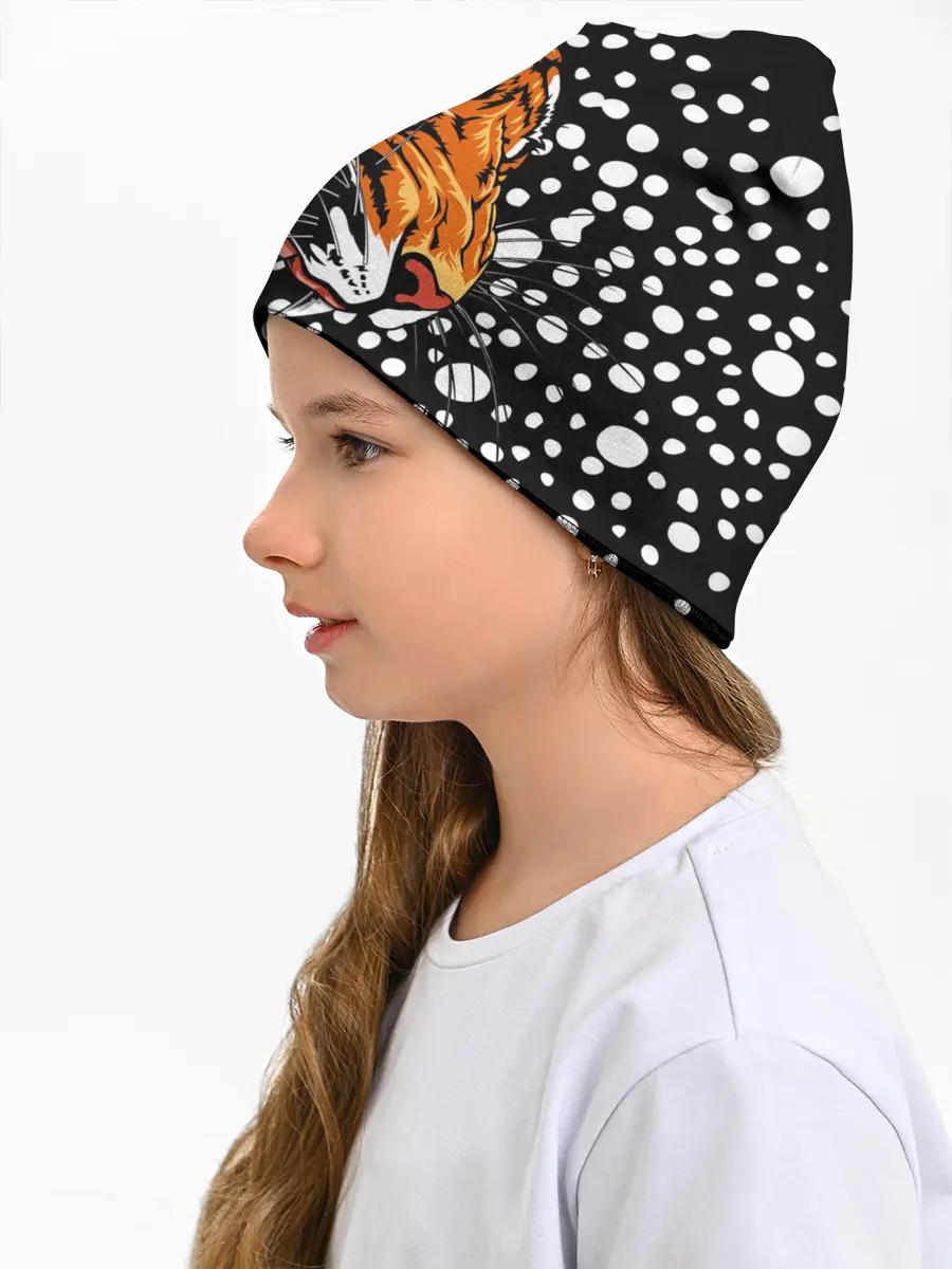 Детская шапка / Амурский тигр и снегопад