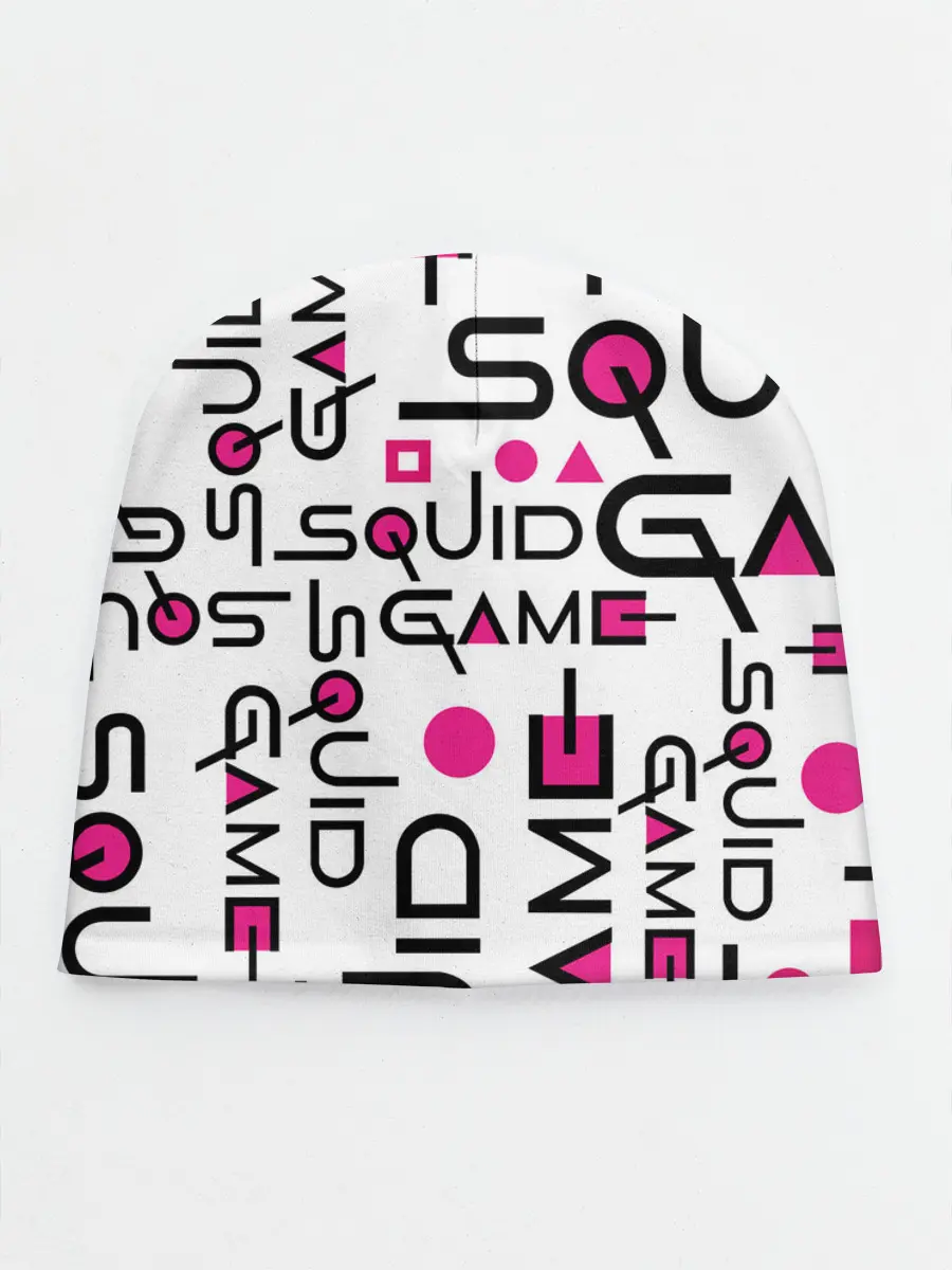 Детская шапка / ИГРА В КАЛЬМАРА УЗОР И ПАТТЕРН ЛОГО