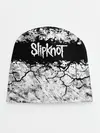 Детская шапка / Надпись Слипкнот Рок Группа ЧБ | Slipknot
