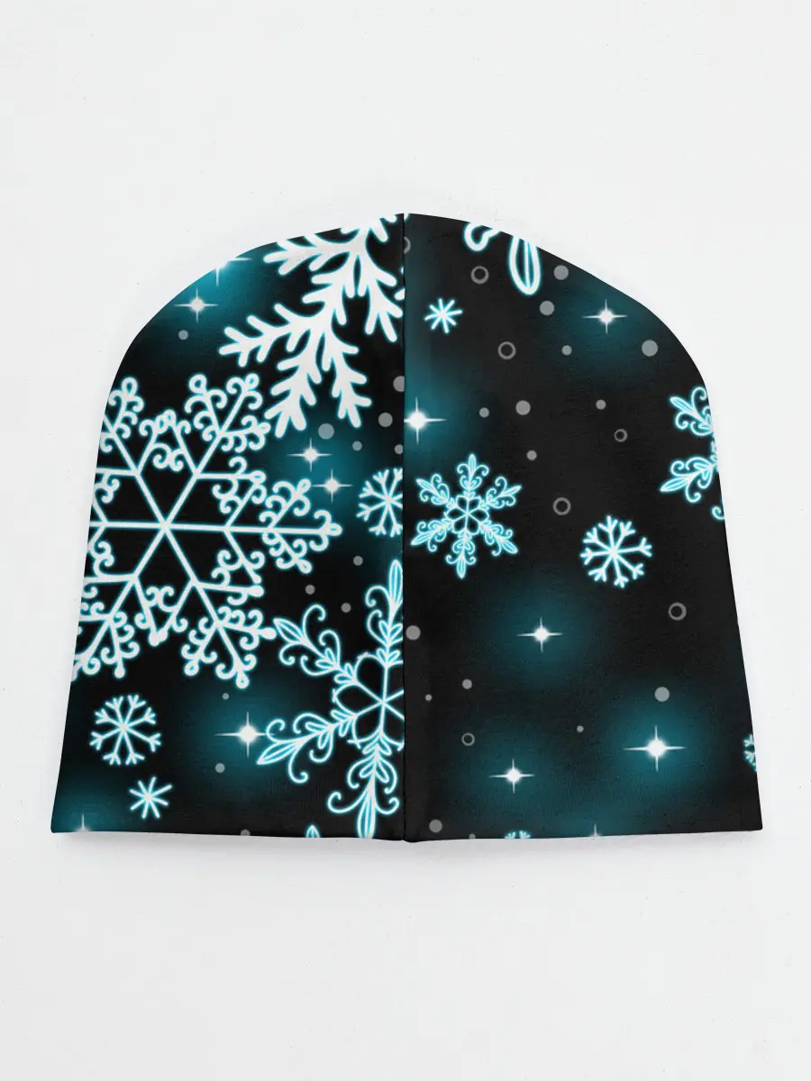 Детская шапка / Космические снежинки