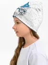 Детская шапка / Белый тигр в синей шляпе