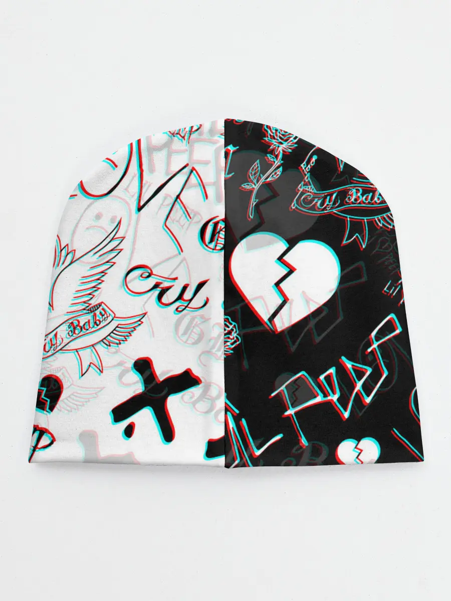 Детская шапка / LIL PEEP GLITCH | ЛИЛ ПИП ГЛИТЧ