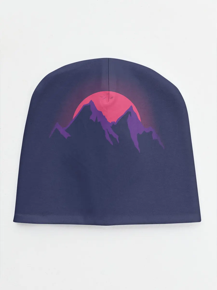 Детская шапка / Mountain sunset