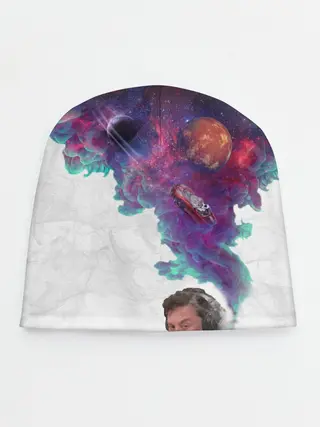 Детская шапка / Илон Маск курит космос