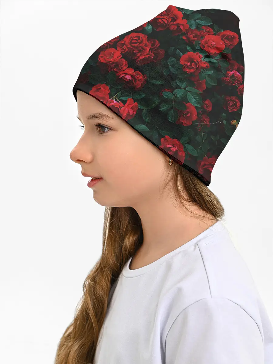 Детская шапка / Розы