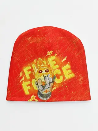 Детская шапка / пламенная бригада пожарных красный фон