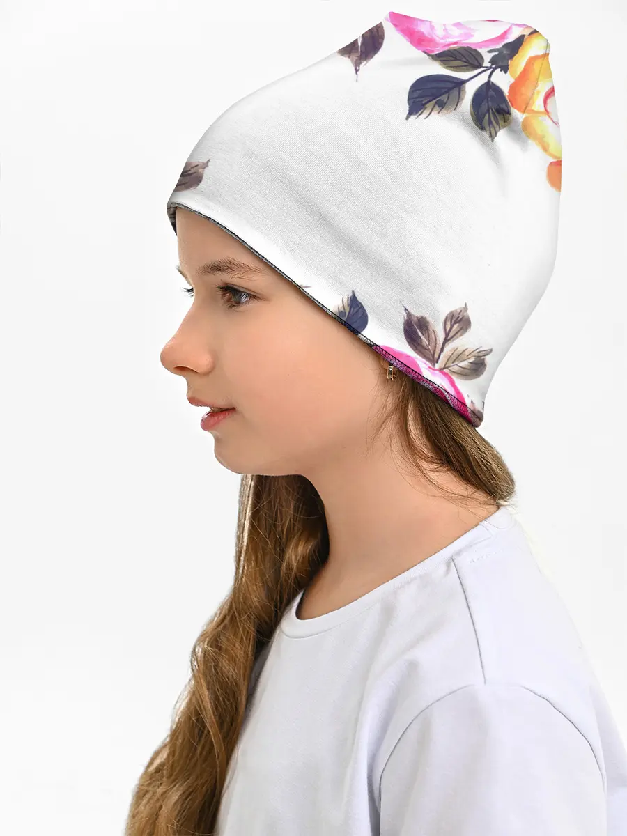 Детская шапка / Розы