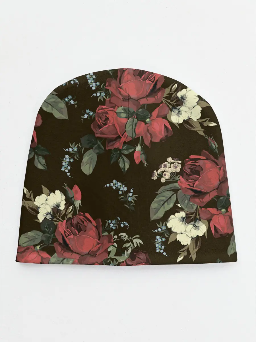 Детская шапка / Букет роз