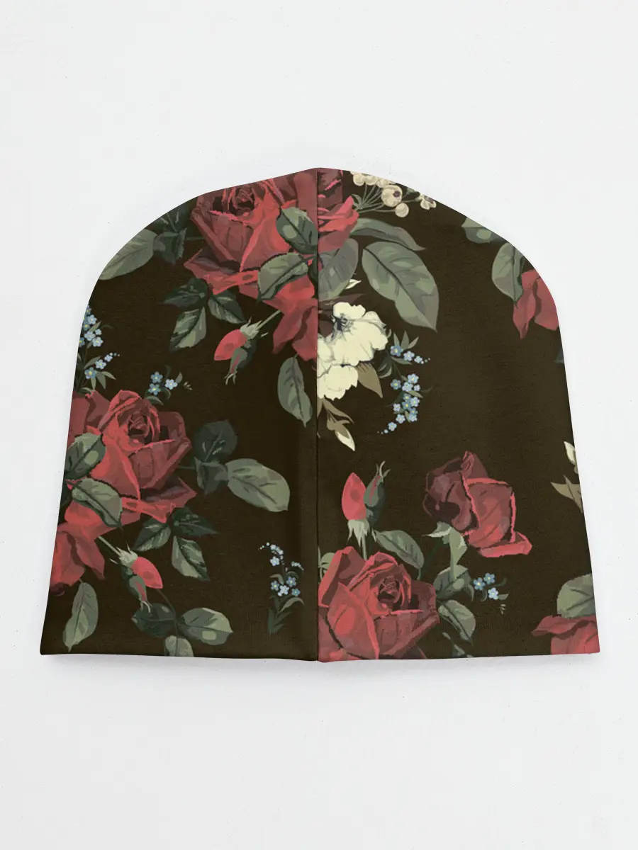 Детская шапка / Букет роз
