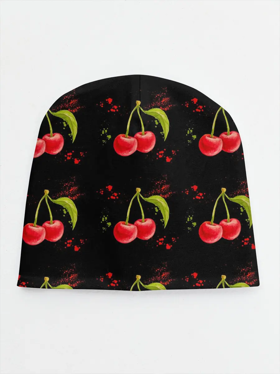 Детская шапка / Вишенки