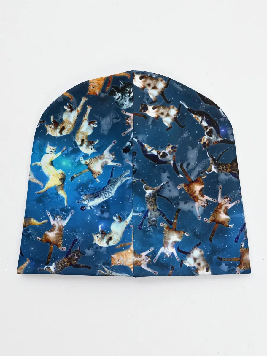 Детская шапка / Космические коты